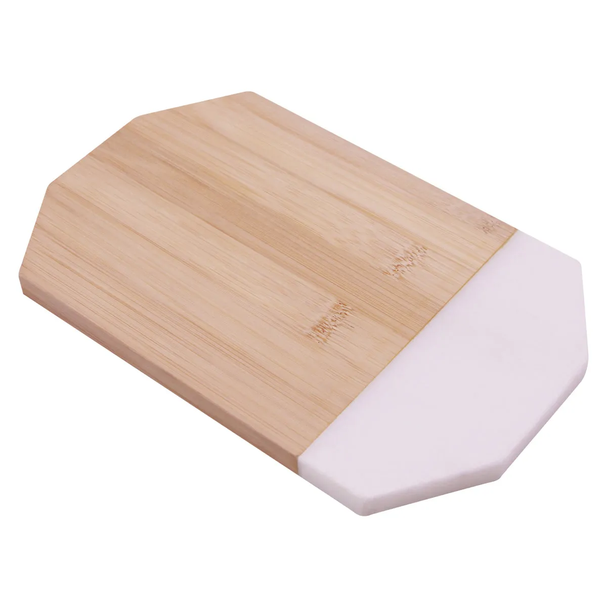 Octagonal Marble & Bamboo Cutting Board, We Marble