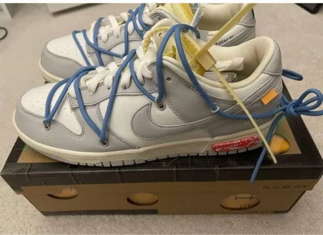 Off White X Nike Dunk Low Lot 5 Sz 9.5