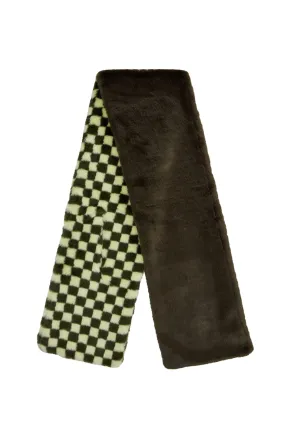 OPHELIA SCARF GREEN CHECKERBOARD