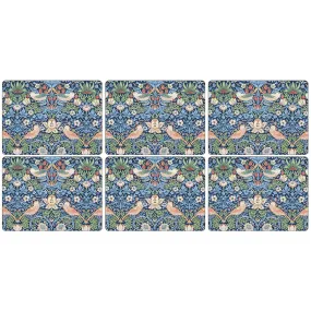 Pimpernel Morris & Co. Blue Strawberry Thief Set of 6 Placemats