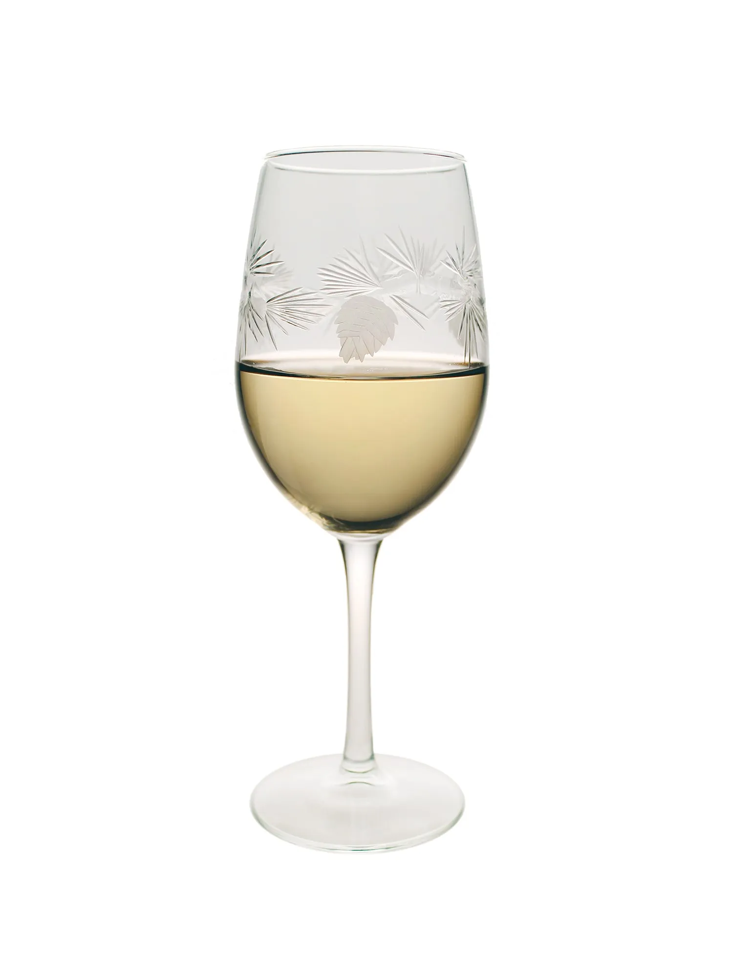 Pine Cone White Wine Glass