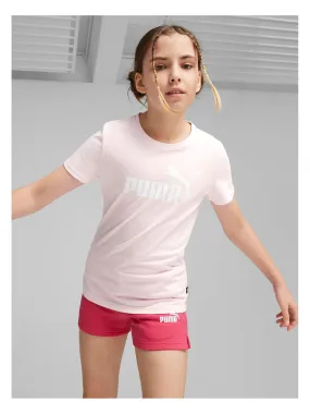 Puma Girls Logo Tee & Shorts Set - Pink