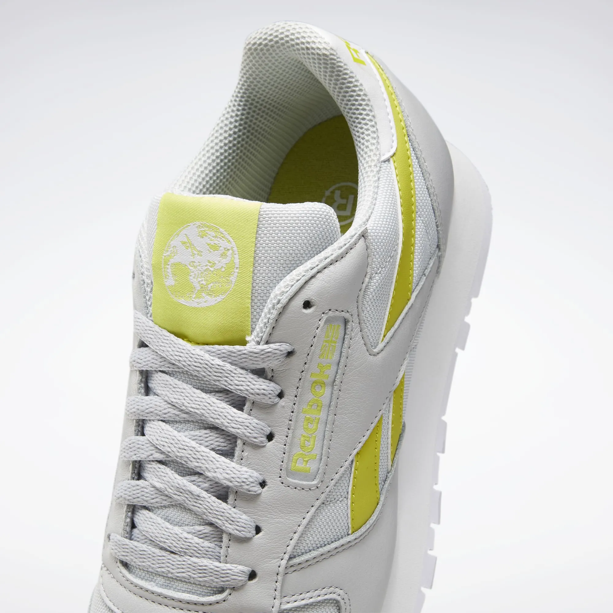 Reebok Leather Classic White Yellow