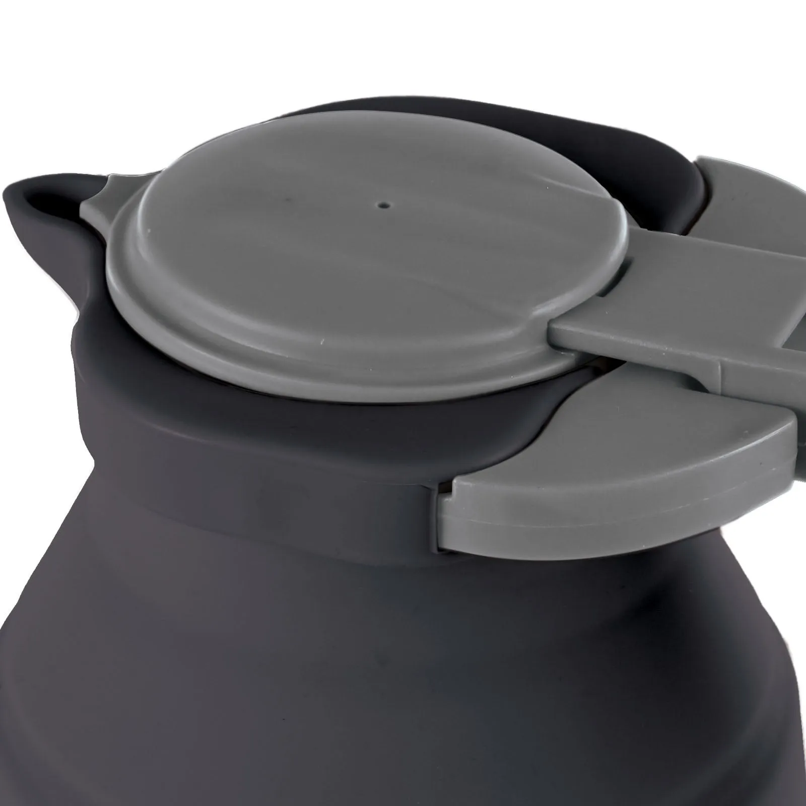 Regatta Silicone Compact 1.2L Outdoor Camping Kettle - Ebony Grey