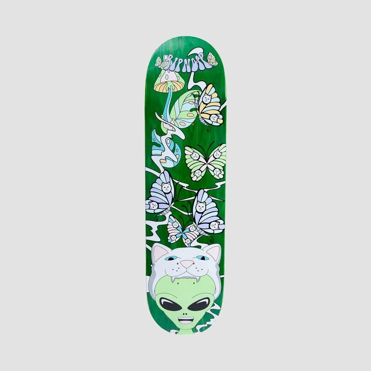 Ripndip Think Factory Skateboard Deck Green - 8.25