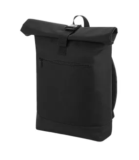 Roll top backpack one size black Bagbase