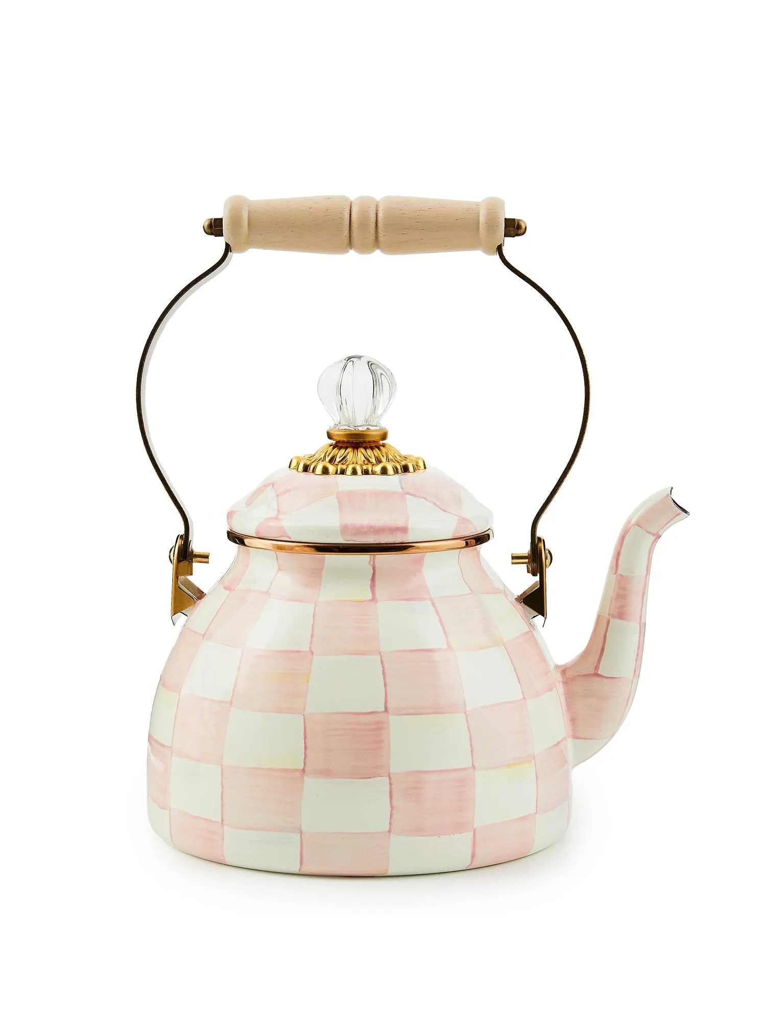 Rosy Check Tea Kettle