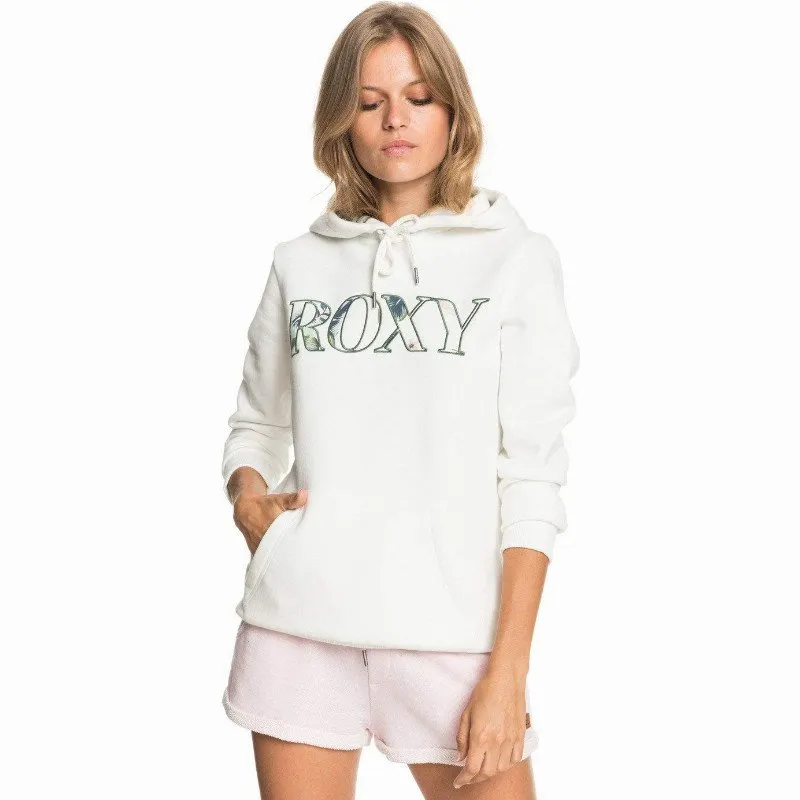 Roxy RIGHT ON TIME - HOODIE FOR WOMEN WHITE