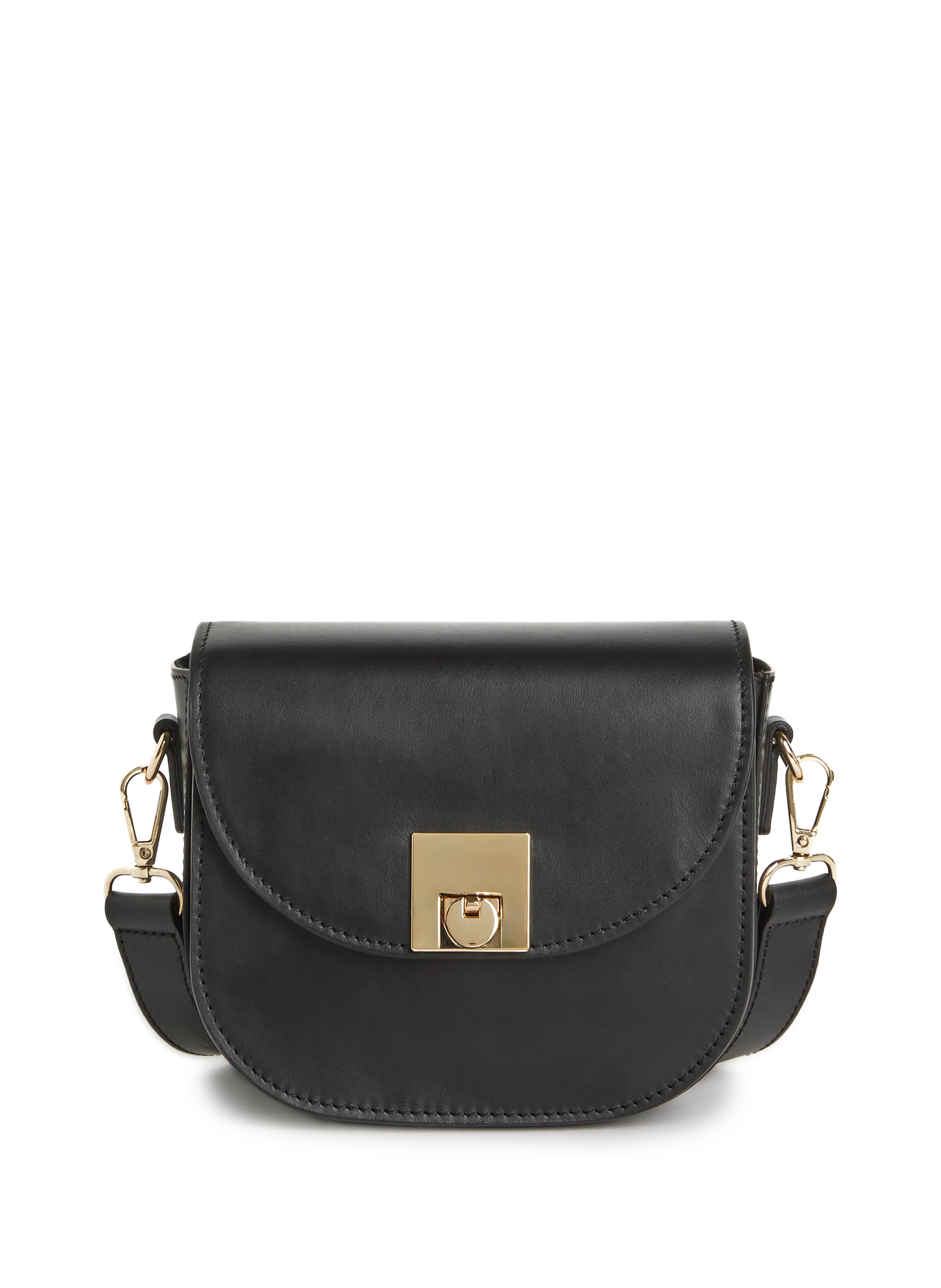 Saison 1865  Leather shoulder bag  - Black