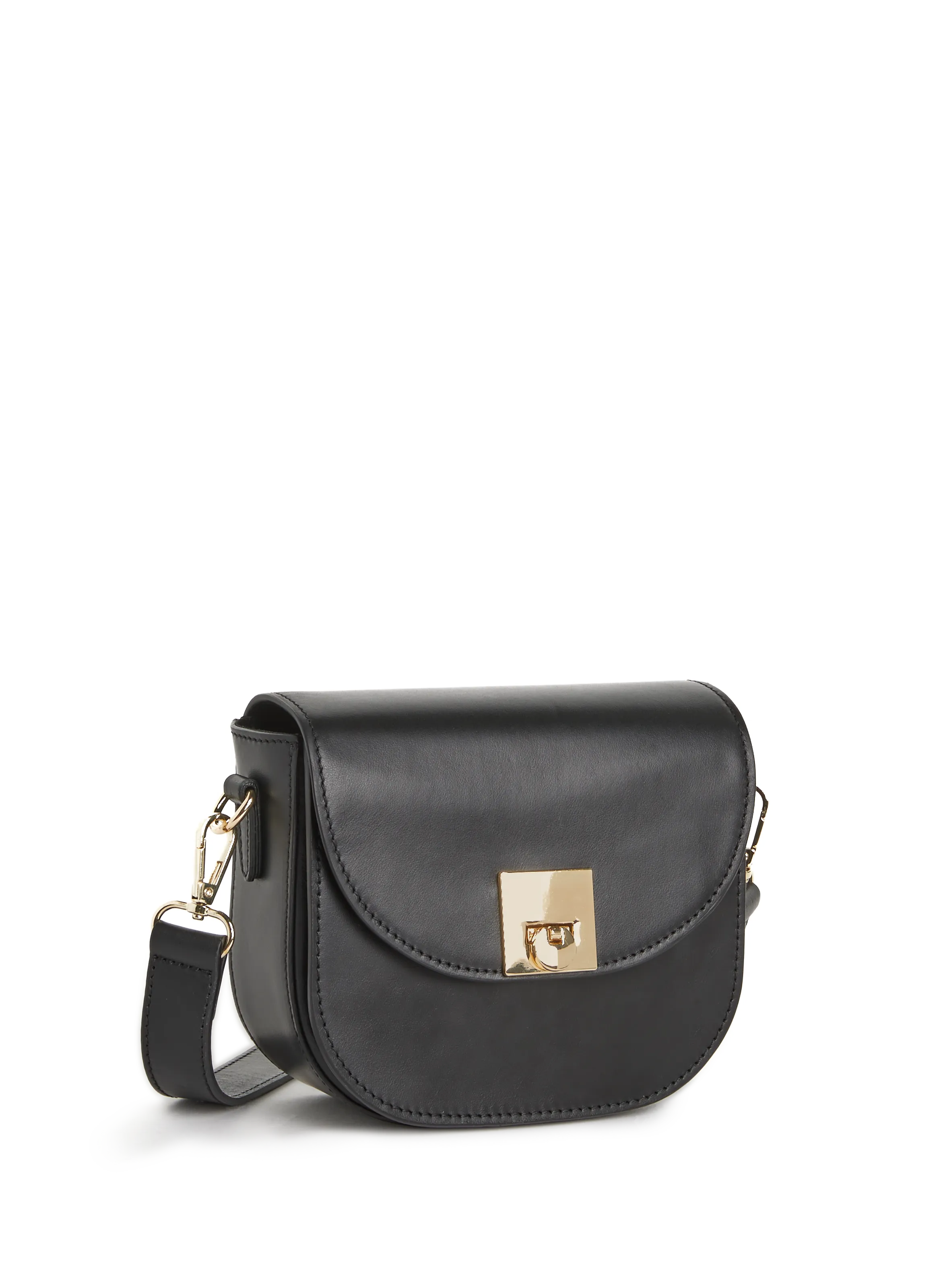 Saison 1865  Leather shoulder bag  - Black