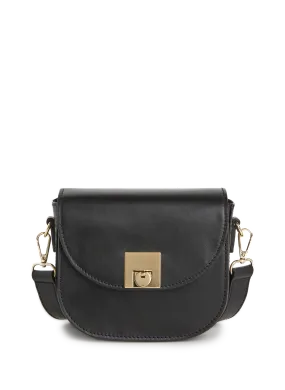 Saison 1865  Leather shoulder bag  - Black