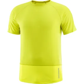 Salomon Men's Cross Run Tee Citronelle | Buy Salomon Men's Cross Run Tee Citronelle here | Outnorth