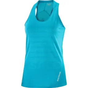 Salomon Women's Sense Aero Graphic Tank Top Tahitian Tide | Buy Salomon Women's Sense Aero Graphic Tank Top Tahitian T