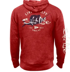 Salt Life Mens Marlin Intent Hoodie, Adult