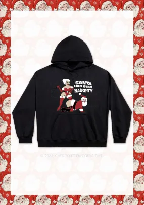 Santa Has Been Naughty Y2K Hoodie Cherrykitten