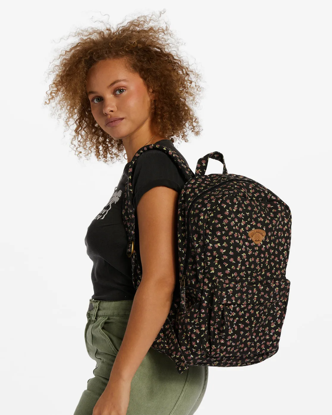 Schools Out Canvas Backpack - Black Pebble