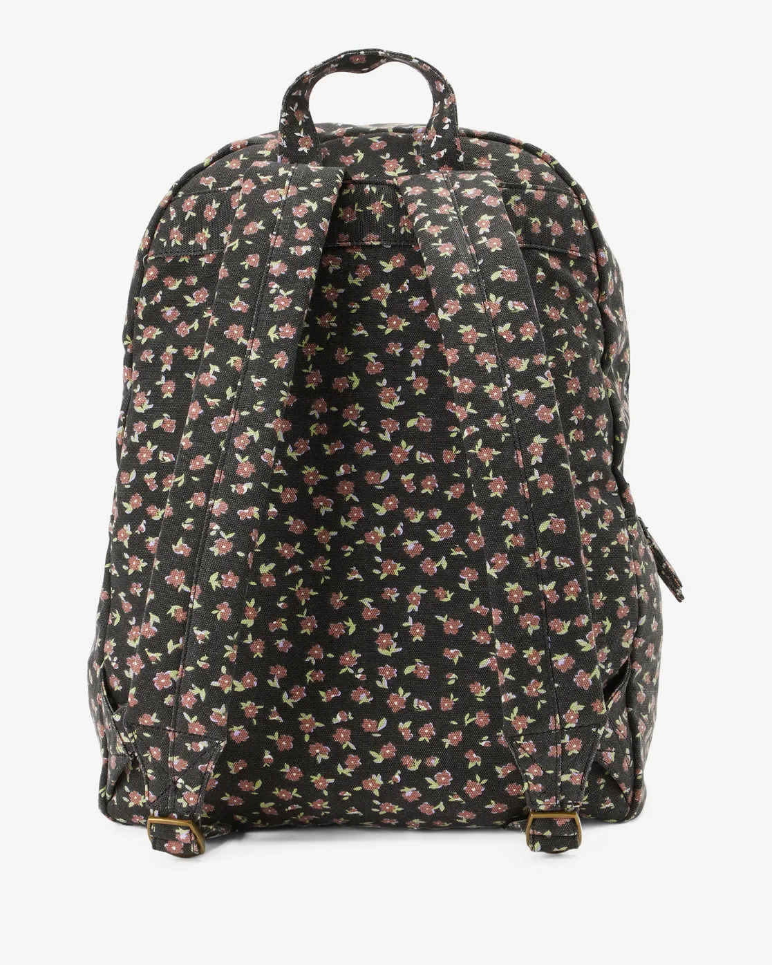 Schools Out Canvas Backpack - Black Pebble