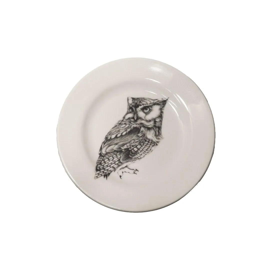 Screech Owl #1 Bistro Plate