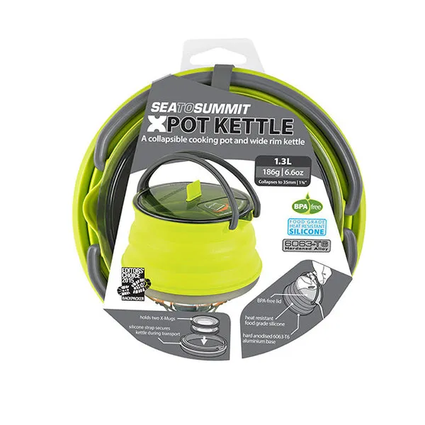 Sea to Summit X-Pot Kettle collapsible cooking pot and kettle 1.3 L (Lime)