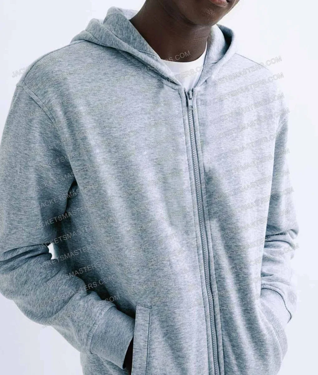 Secret Headquarters Walker Scobell Grey Fleece Hoodie