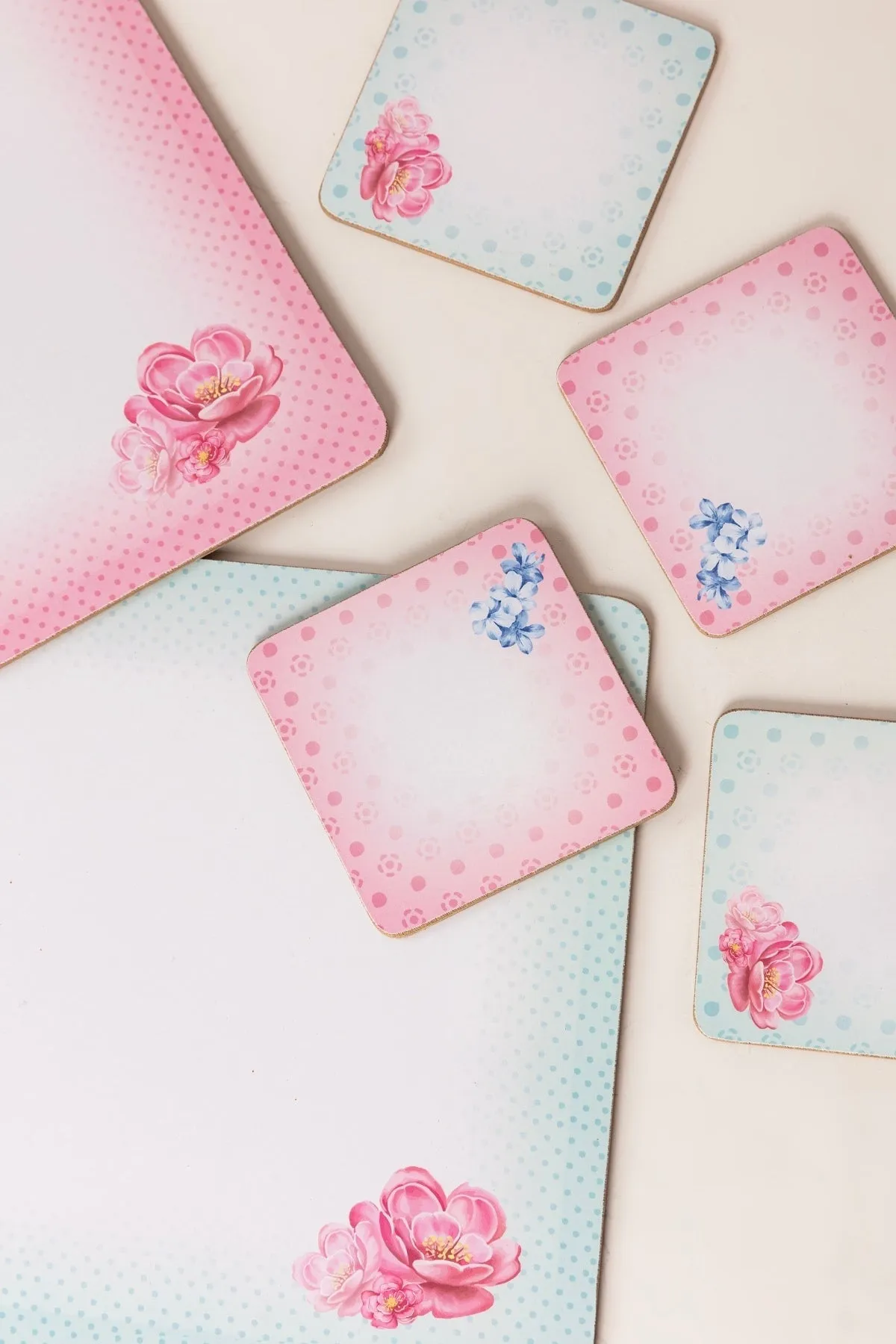 Set Of 6 Rosa Belle Placemats