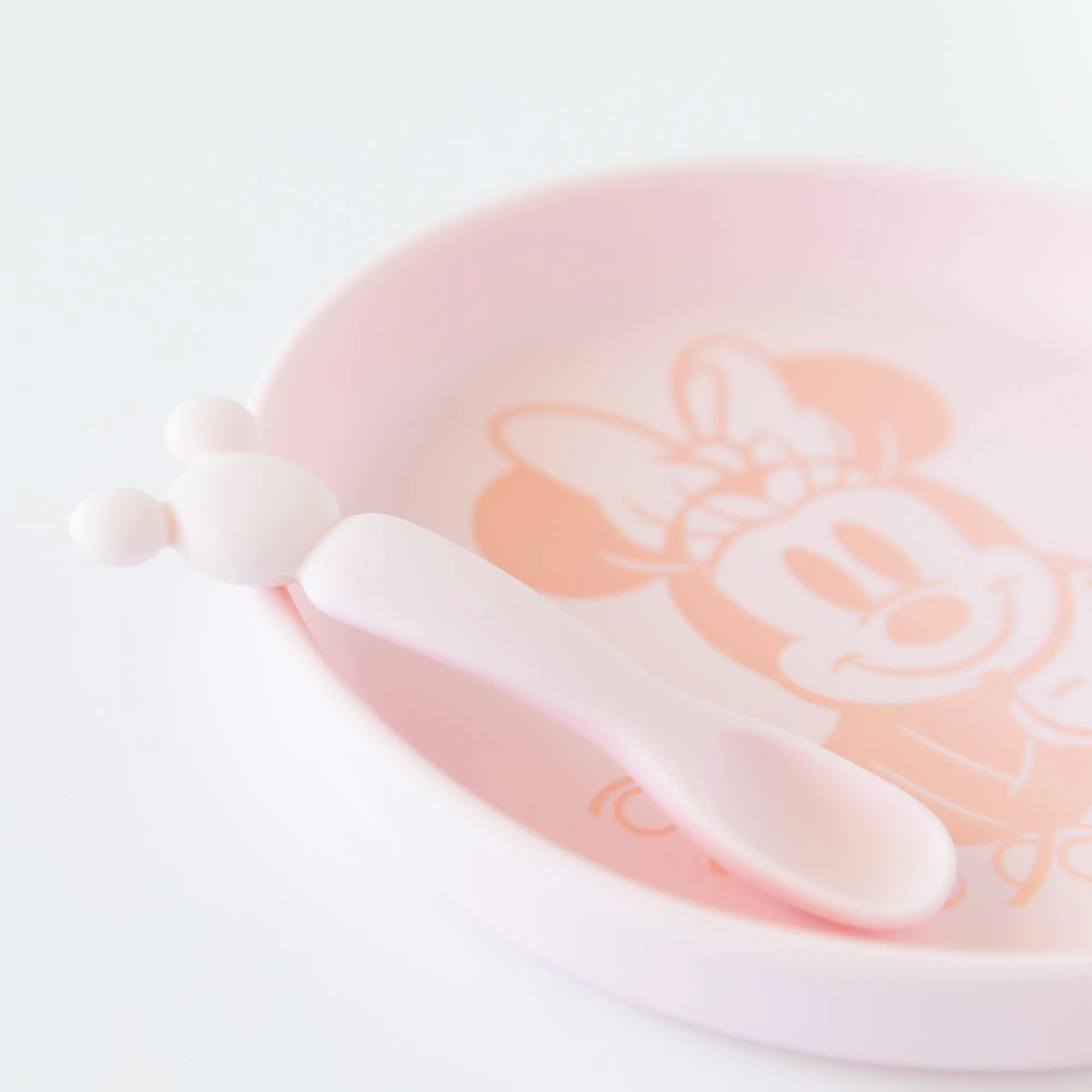 Silicone Plate + Spoon Set: Disney Minnie Mouse