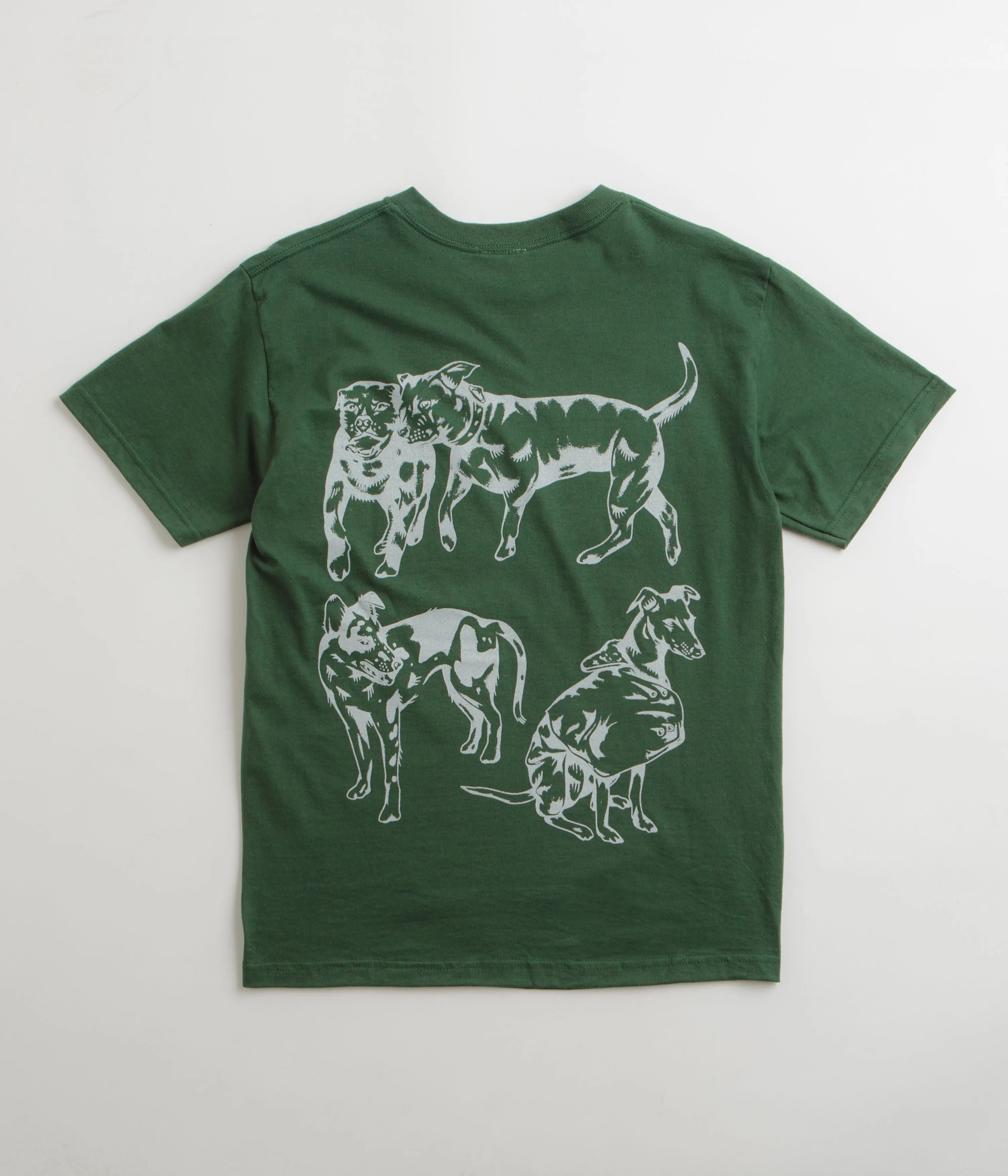 Skateboard Cafe Pooch T-Shirt - Forest Green