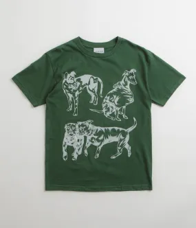 Skateboard Cafe Pooch T-Shirt - Forest Green