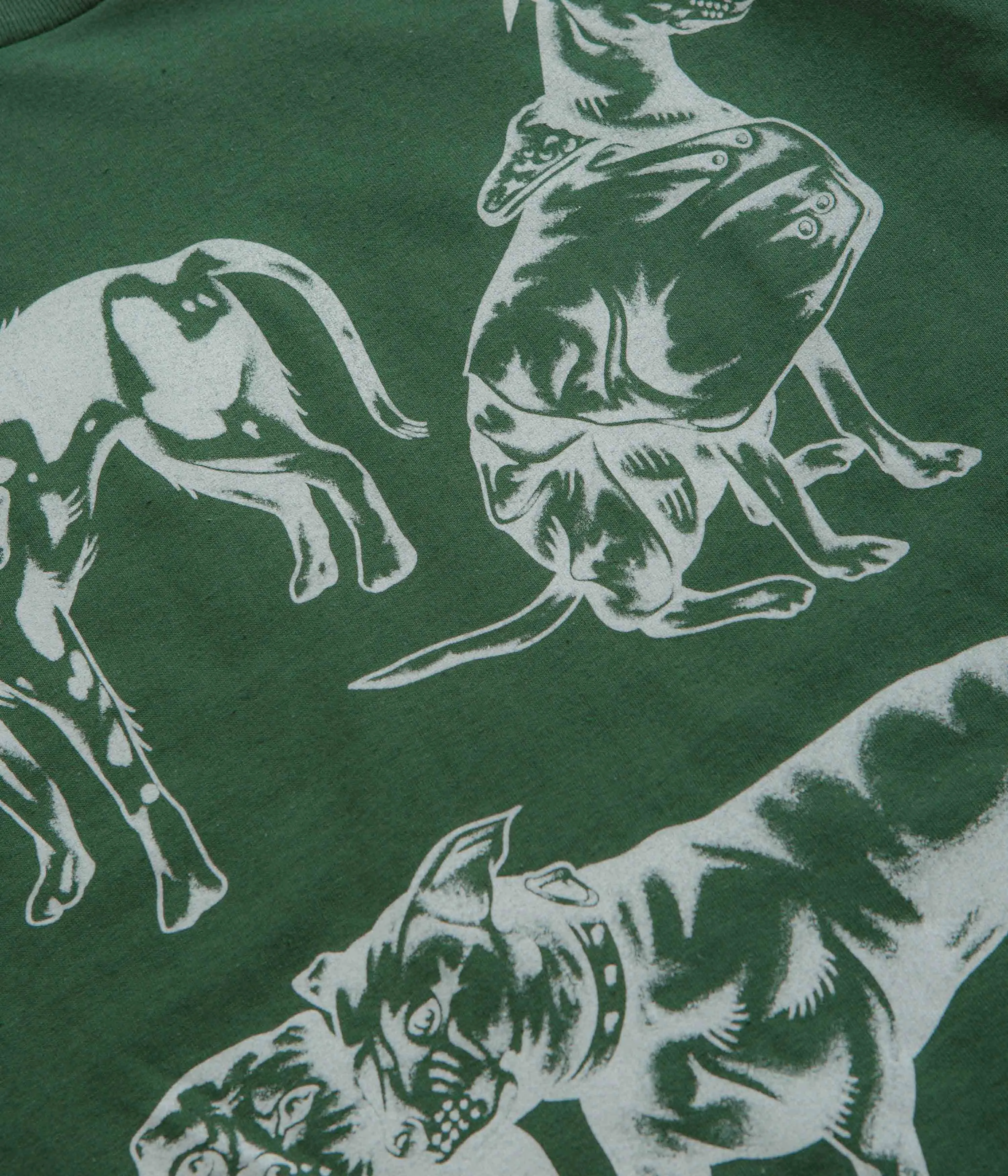 Skateboard Cafe Pooch T-Shirt - Forest Green