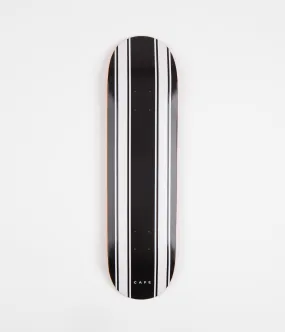 Skateboard Cafe Stripe Deck - Black / White - 8.25