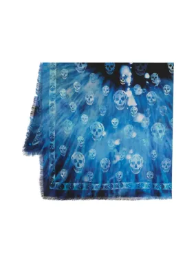 Skullprint Wool Scarf