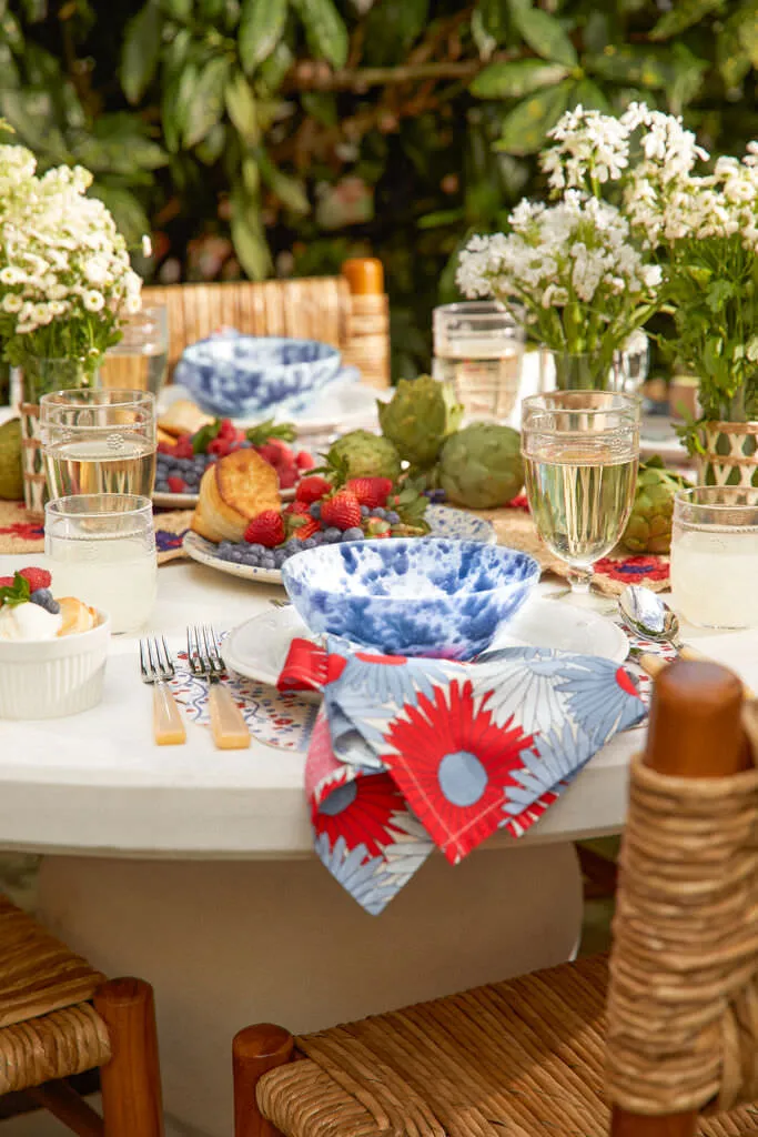 Summer Daisy Printed Napkins Set of 4