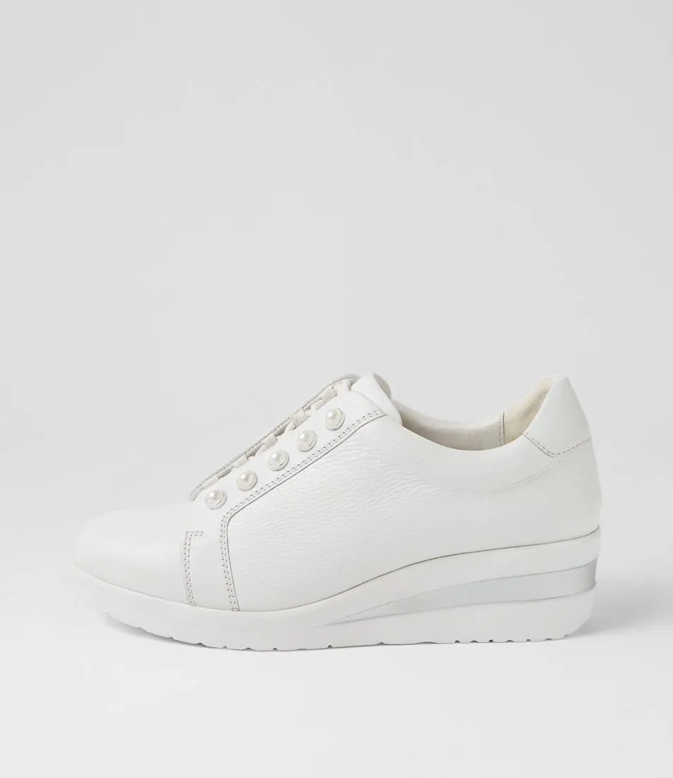 SUPERSOFT Riri White Leather Sneakers