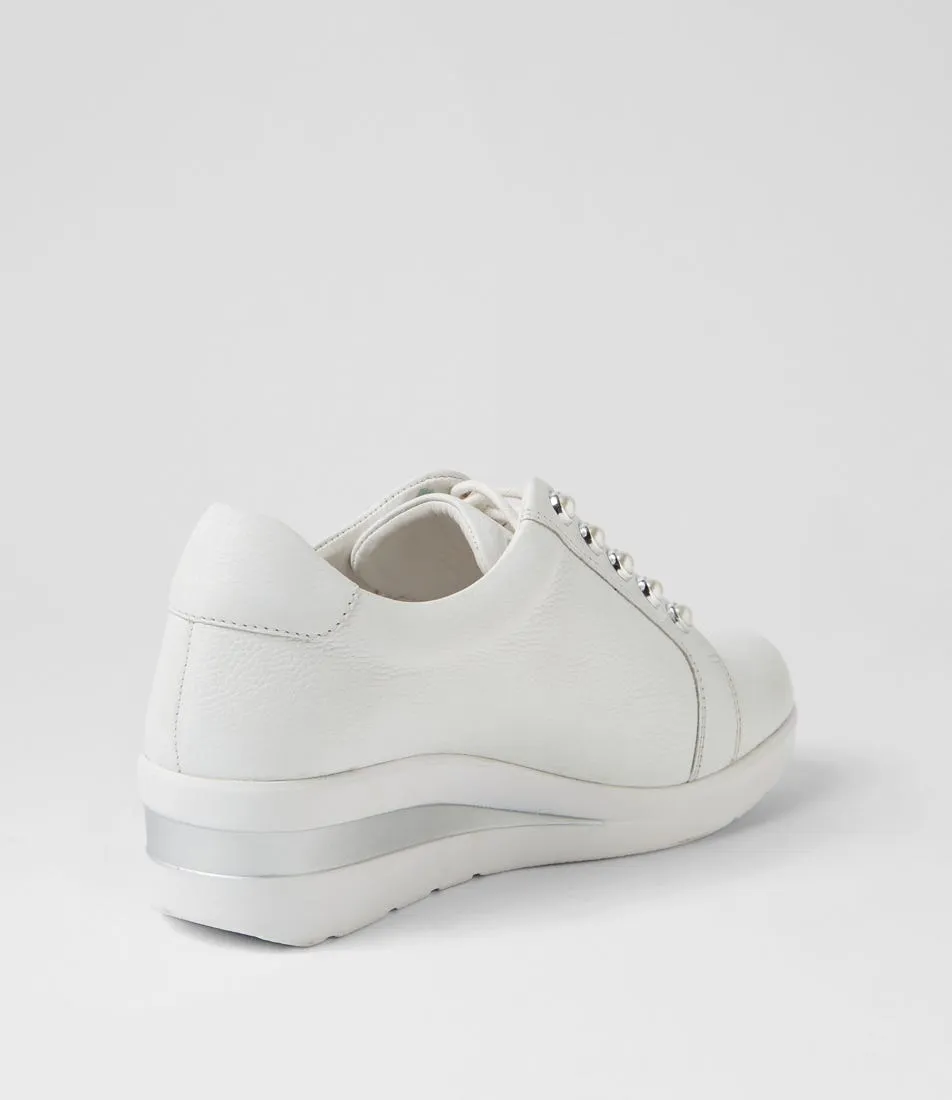 SUPERSOFT Riri White Leather Sneakers