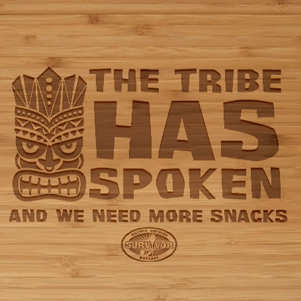 Survivor The Tribe Has Spoken Laser Engraved Cutting Board