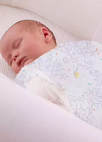 Swaddle to Sleep Baby Sleeping Bag 2.5 Tog 0 - 4 Months - Stargazer White by Purflo | Kaleidoscope