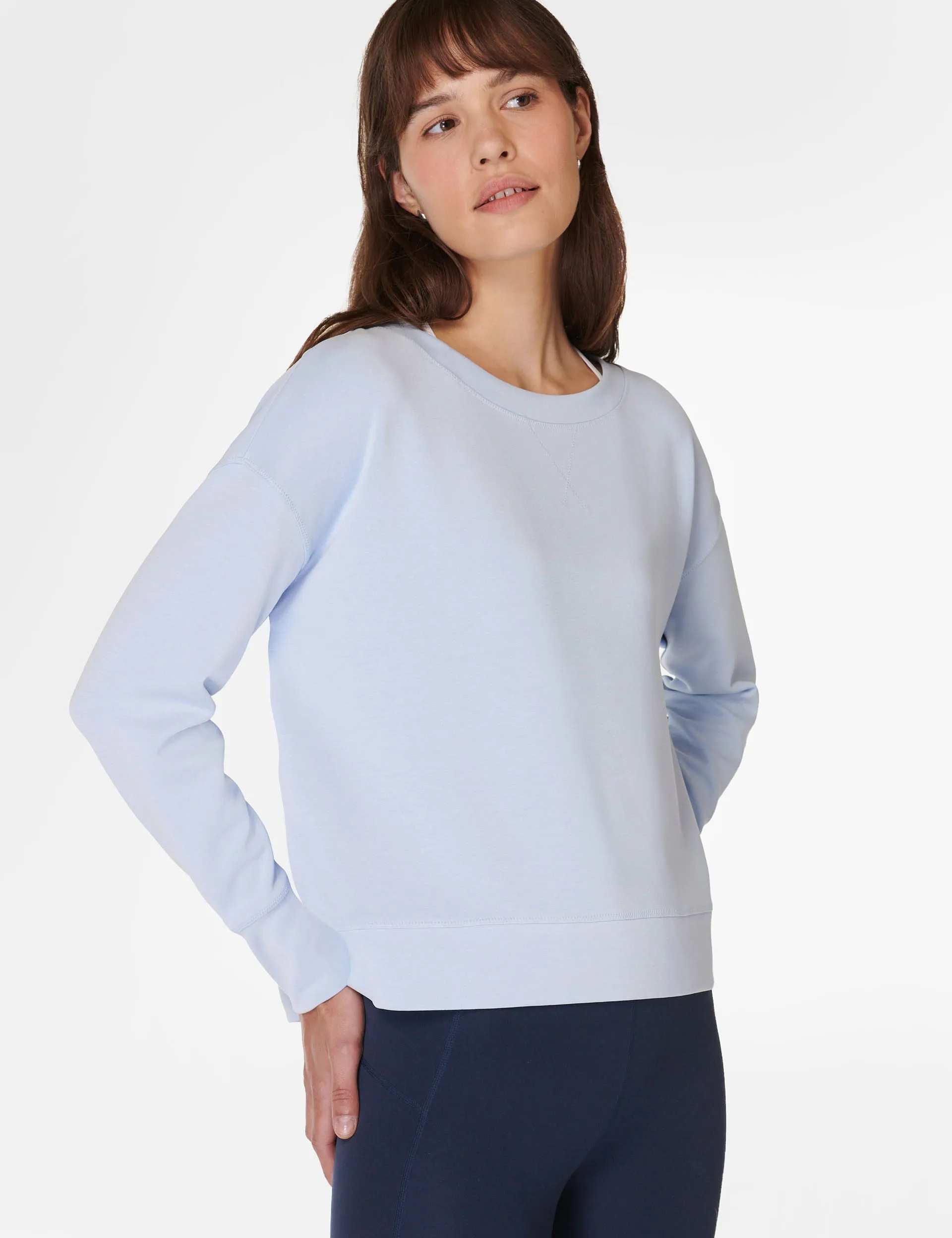 Sweaty Betty Sand Wash CloudWeight Pullover - Breeze Blue