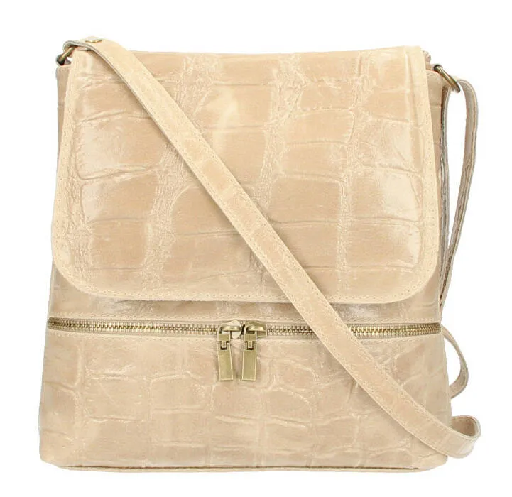 Taupe leather bag vanna