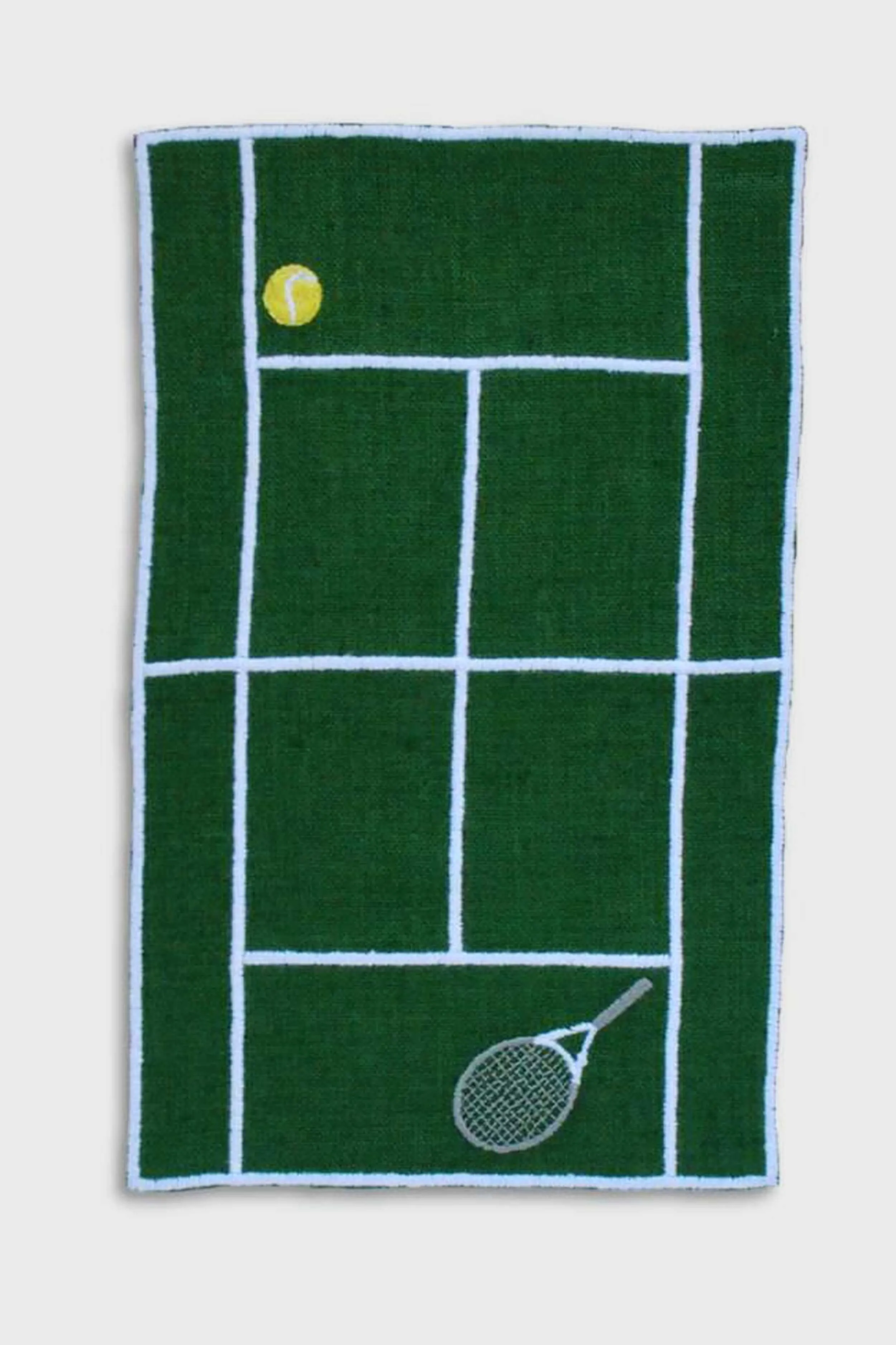 Tennis Court Cocktail Napkins (Set of 4)