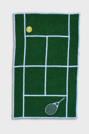 Tennis Court Cocktail Napkins (Set of 4)