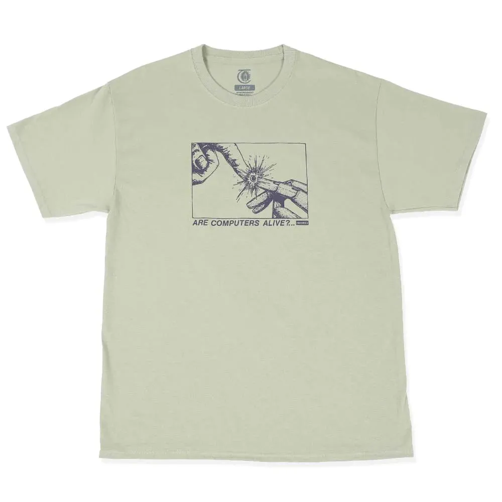 THEORIES SKATEBOARDS ARTIFICAL INTELLIGENCE TEE SAGE