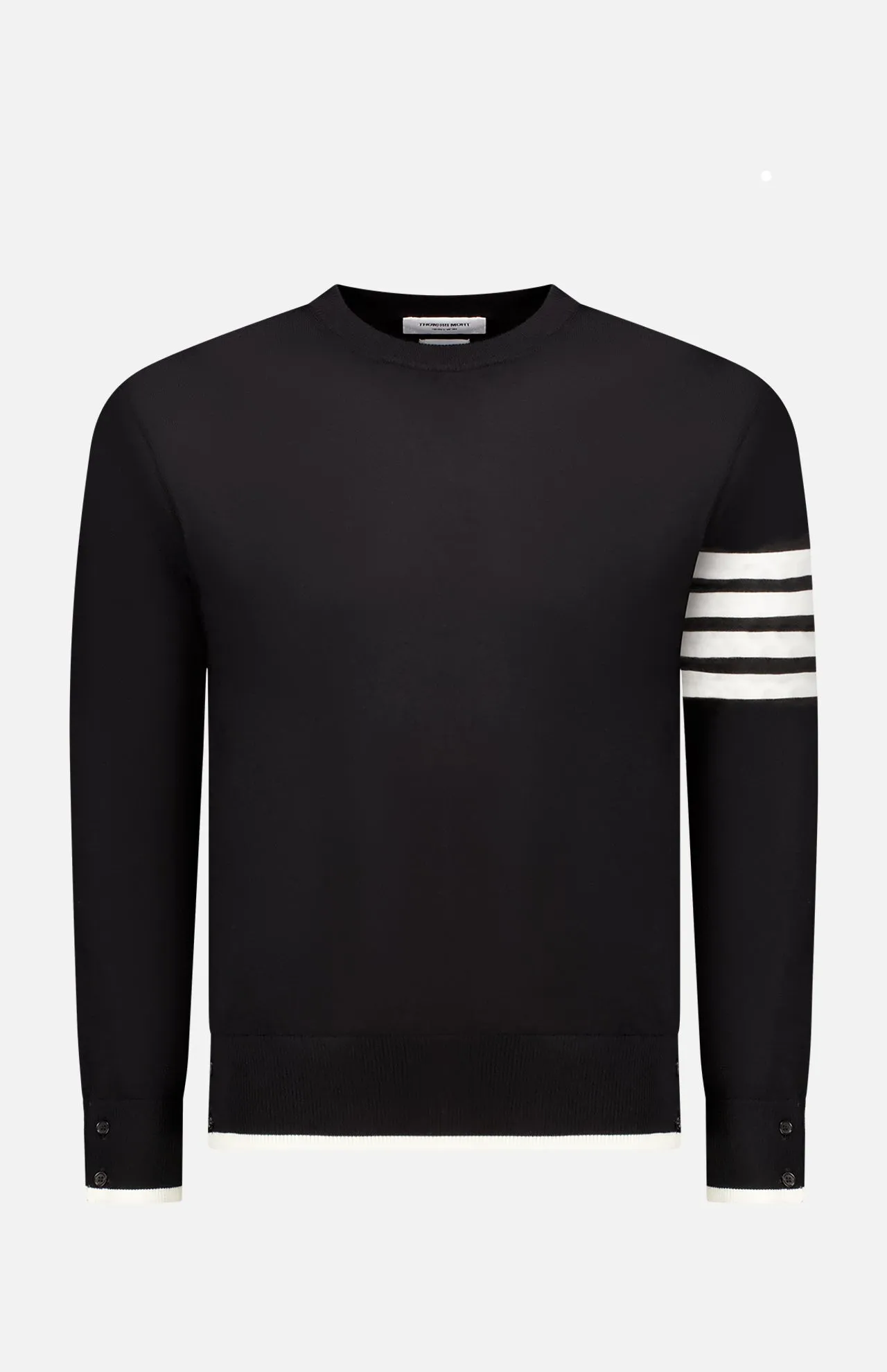    THOM BROWNE   Jersey Stitch Relaxed Fit Crewneck Pullover