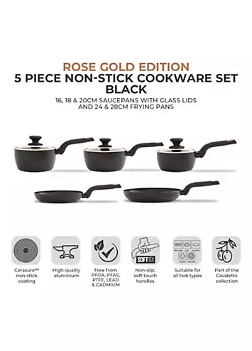 Tower Cavaletto 5 Piece Cookware Pan Set | Kaleidoscope