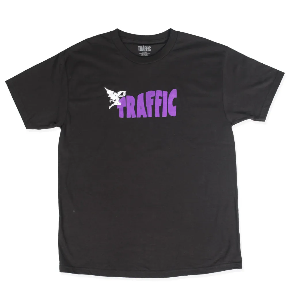 TRAFFIC SKATEBOARDS SABATH TEE BLACK