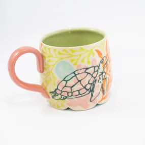 Turtle Scalloped Mug