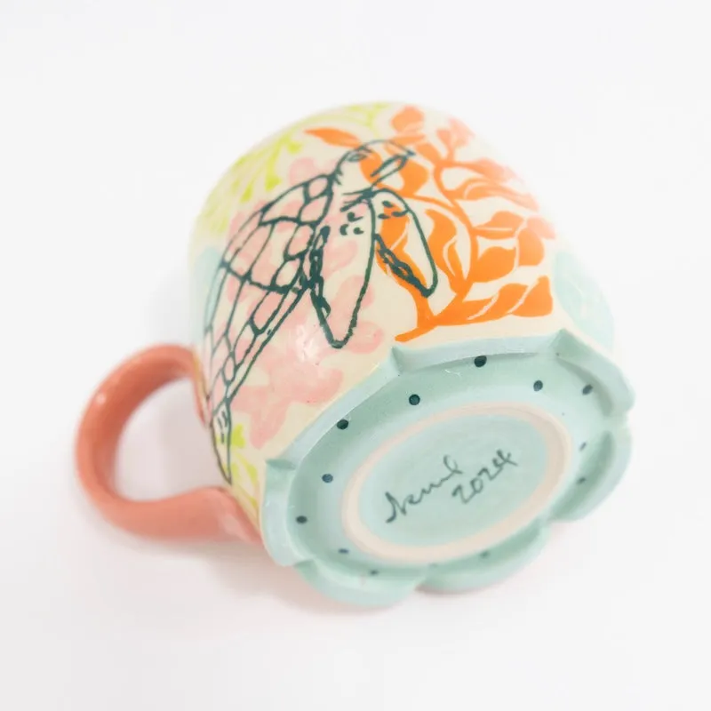 Turtle Scalloped Mug