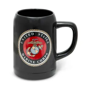 USMC Seal Large Black Mug