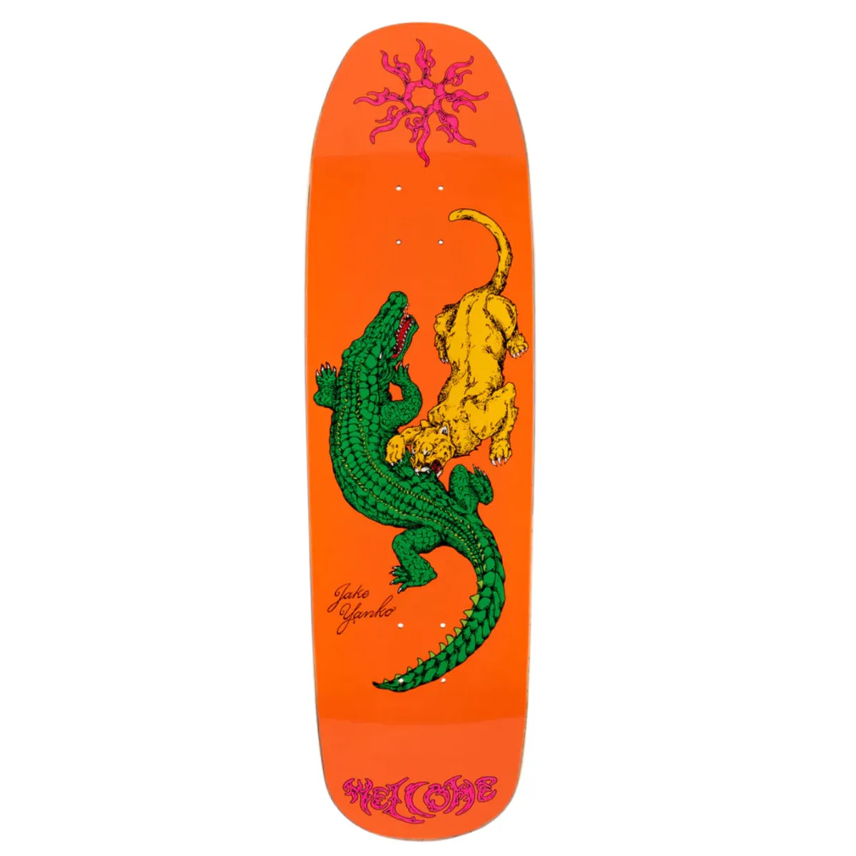 Welcome Skateboards JAKE YANKO SWAMP FIGHT ON POPSICLE (ORANGE)