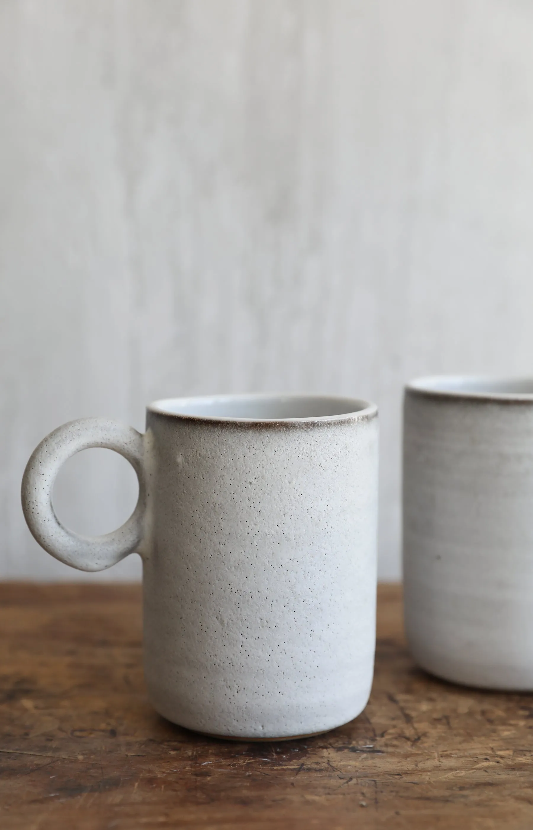 White Grey Mug