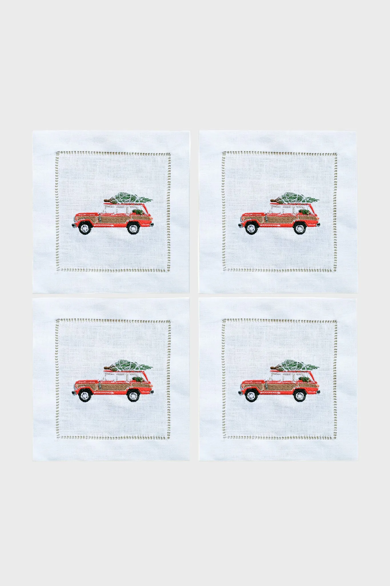 Woody Tree Cocktail Napkins (Set of 4)